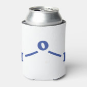 Watermoleculaire chemische formule blikjeskoeler (Blikje Voorkant)