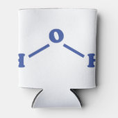 Watermoleculaire chemische formule blikjeskoeler (Voorkant)