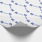 Watermoleculaire chemische formule cadeaupapier (Hoek)