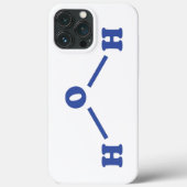 Watermoleculaire chemische formule Case-Mate iPhone case (Achterkant)