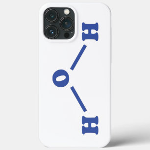 Watermoleculaire chemische formule Case-Mate iPhone case