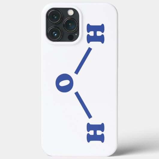 Watermoleculaire chemische formule Case-Mate iPhone case (Achterkant)