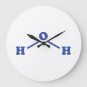 Watermoleculaire chemische formule grote klok (Voorkant)