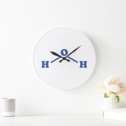 Watermoleculaire chemische formule grote klok (Huis)