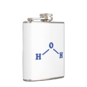 Watermoleculaire chemische formule heupfles (Rechts)