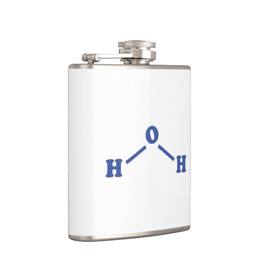 Watermoleculaire chemische formule heupfles (Rechts)