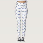 Watermoleculaire chemische formule leggings (Voorkant)