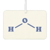 Watermoleculaire chemische formule luchtverfrisser (Voorkant)