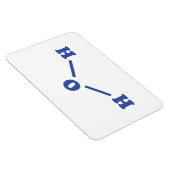 Watermoleculaire chemische formule magneet (Rechterzijde)