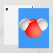 Watermolecule H2O Briefkaart (Voorkant / Achterkant)