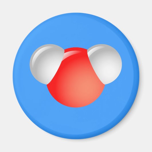 Watermolecule H2O Magneet (Voorkant)