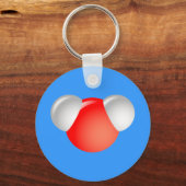 Watermolecule H2O Sleutelhanger (Voorkant)