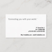 Watermolecule H2O Visitekaartje (Achterkant)