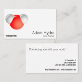 Watermolecule H2O Visitekaartje (Voorkant / Achterkant)