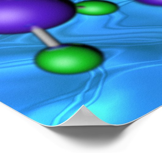 Watermoleculen Poster (Hoek)