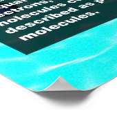 Watermoleculen Poster (Hoek)