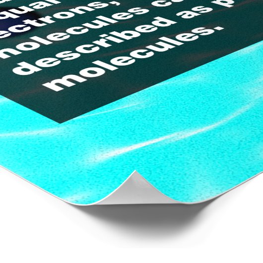 Watermoleculen Poster (Hoek)