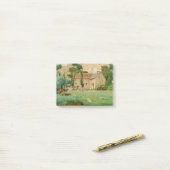 Watermolen aan de voet van een berg post-it® notes (Op bureau)