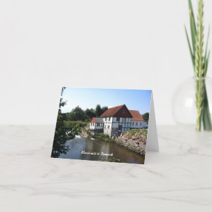 Watermolen in Denemarken Notecard Kaart