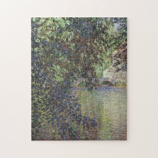 Watermolen in Limetz Monet Fine Art Legpuzzel (Verticaal)