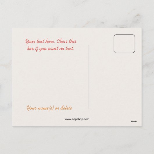 watermolen klavertjevier feestdagenkaart (Achterkant)