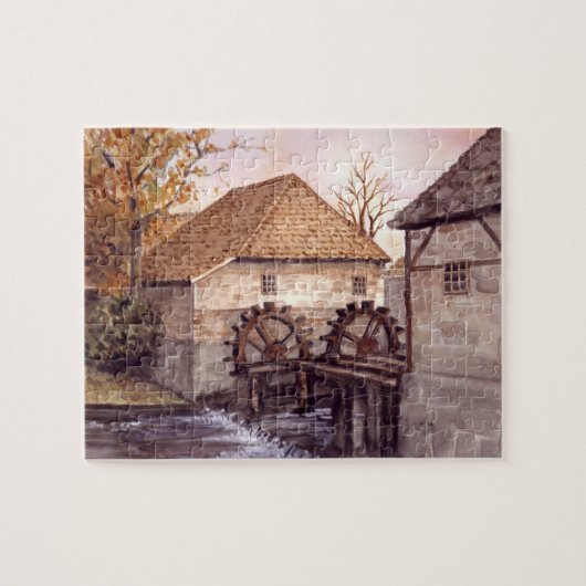 Watermolen Oostendorper Molen Nederland Legpuzzel (Horizontaal)