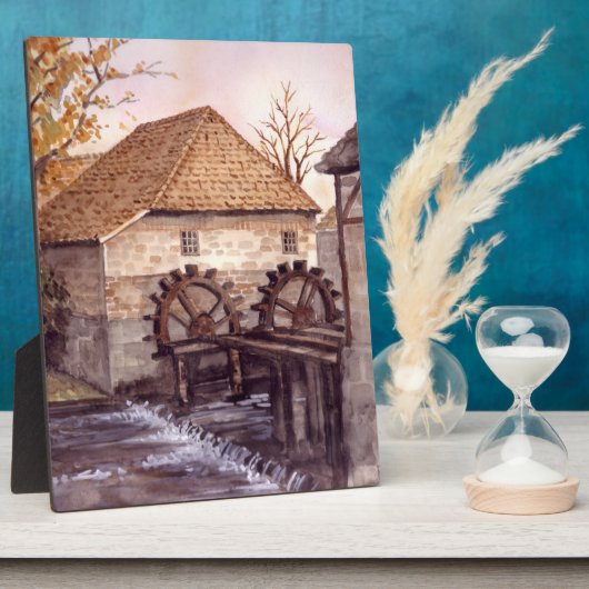 Watermolen Oostendorper Molen van Farida Greenfiel Fotoplaat (Zijkant)