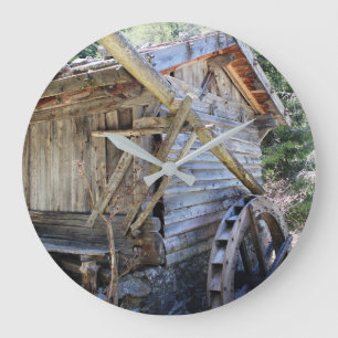 Watermolen - rustieke fotografie grote klok