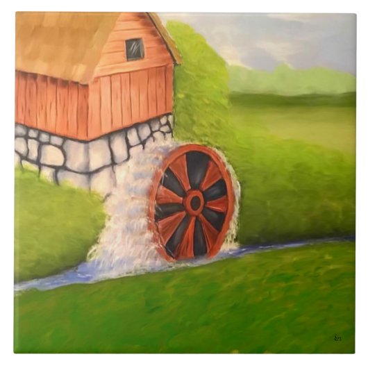 Watermolen Tegeltje (Voorkant)