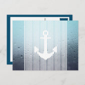 waternevel nautisch anker briefkaart (Voorkant / Achterkant)