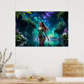 Waternimf van het Galactische Meer Poster (Keuken)