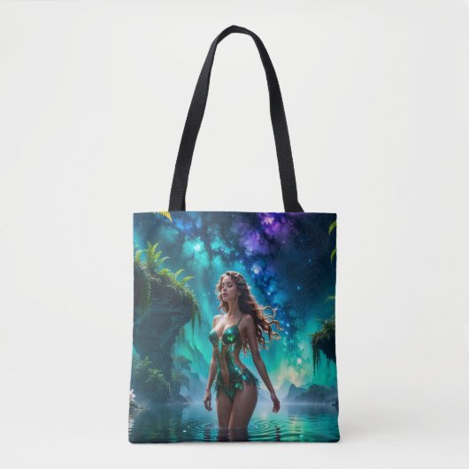 Waternimf van het Galactische Meer Tote Bag (Voorkant)