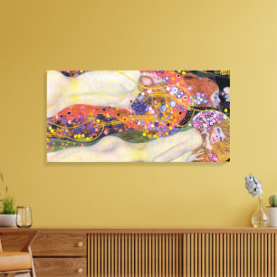 Waternimfen 2 Gustav Klimt Canvas Afdruk