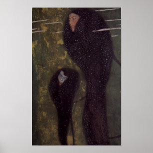 Waternimfen (zilveren vis) — Gustav Klimt Poster