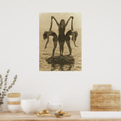 Waternymfen Poster (Keuken)