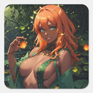 Waternymfen Vierkante Sticker