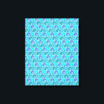 Wateroceaangolven in blauw Nautical Beach Pattern Canvas Afdruk<br><div class="desc">Dit oceaangeïnspireerde patroon show watergolven in verschillende tinten blauw en blauwgroen groen. Het is voor iedereen die van het zee houdt. Dit nautische patroon is naadloos getild en kan "aangepast" worden en groter of kleiner op het product worden gemaakt. Deze prachtige, zwenkende golven van water zullen je ertoe brengen weg...</div>