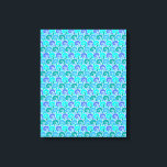 Wateroceaangolven in blauw Nautical Beach Pattern Canvas Afdruk<br><div class="desc">Dit oceaangeïnspireerde patroon show watergolven in verschillende tinten blauw en blauwgroen groen. Het is voor iedereen die van het zee houdt. Dit nautische patroon is naadloos getild en kan "aangepast" worden en groter of kleiner op het product worden gemaakt. Deze prachtige, zwenkende golven van water zullen je ertoe brengen weg...</div>
