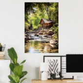 Wateroever Toevluchtsoord Poster (Thuiskantoor)