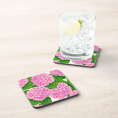 Waterolieringspatroon van hydrangea bier onderzetter (Rechterzijde)