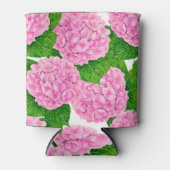 Waterolieringspatroon van hydrangea blikjeskoeler (Voorkant)