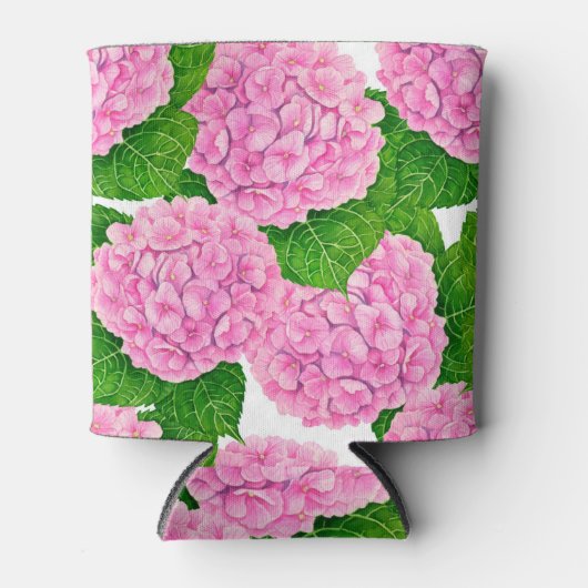 Waterolieringspatroon van hydrangea blikjeskoeler (Voorkant)