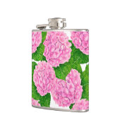 Waterolieringspatroon van hydrangea heupfles (Links)