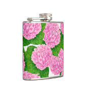 Waterolieringspatroon van hydrangea heupfles (Rechts)