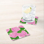 Waterolieringspatroon van hydrangea kartonnen onderzetters (Insitu)