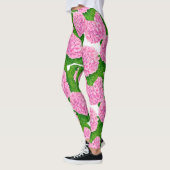 Waterolieringspatroon van hydrangea leggings (Links)