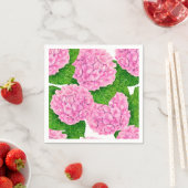 Waterolieringspatroon van hydrangea servet (Insitu)