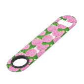 Waterolieringspatroon van hydrangea speed flessenopener (Achterkant Gekanteld)