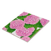 Waterolieringspatroon van hydrangea tegeltje (Zijkant)