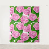 Waterolieringspatroon van hydrangea wandkleed (Voorkant)